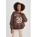 Bluza de trening lejera cu text