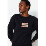Bluza sport cu text brodat