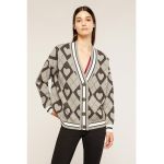 Cardigan supradimensionat cu maneci cazute