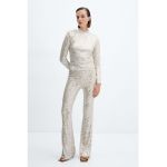 Bluza cu paiete si decupaj pe spate Xlenjuel