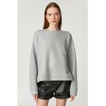 Bluza de trening supradimensionata cu maneci cazute
