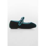 Pantofi de catifea Mary Jane Meg