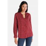 Bluza cu imprimeu si guler ascutit