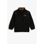 Bluza de trening cu fenta cu fermoar