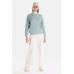 Bluza de trening cu decolteu la baza gatului si maneci cazute