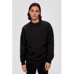 Bluza de trening cu decolteu la baza gatului si maneci cazute