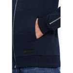 Bluza de trening cu fermoare laterale decorative
