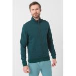 Bluza de trening din amestec de bumbac cu fermoar