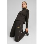Bluza sport cu maneci cazute si fenta cu fermoar Essentials Minimal Gold