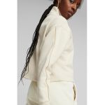 Bluza sport cu maneci cazute si fenta cu fermoar Essentials Minimal Gold