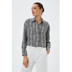 Camasa crop cu animal print