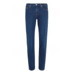 Blugi crop mom fit cu talie inalta