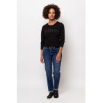 Bluza cu imprimeu text Clika