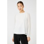 Bluza cu maneci cu pliuri