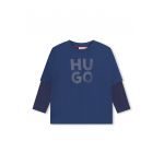 Bluza de bumbac cu imprimeu logo