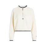 Bluza de trening crop cu fenta cu fermoar