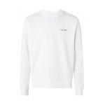 Bluza de trening din amestec de bumbac organic cu decolteu la baza gatului si logo