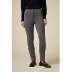 Pantaloni cu imprimeu herringbone