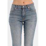 Blugi crop cu aspect decolorat