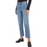 Blugi crop cu croiala dreapta