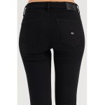 Blugi crop skinny cu detaliu logo