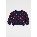Bluza de trening cu decolteu la baza gatului si imprimeu cu Minnie Mouse