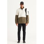 Bluza de trening cu fenta cu fermoar