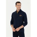 Bluza de trening cu fenta cu nasturi
