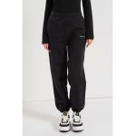 Pantaloni de trening crop cu talie inalta