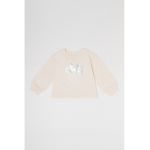 Bluza cu decolteu la baza gatului si imprimeu cu Minnie Mouse