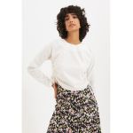 Bluza de bumbac cu volane