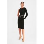 Rochie dreapta cu decolteu rotund