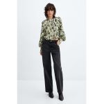 Bluza crop cu imprimeu abstract Leonor