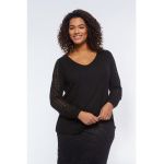 Bluza de jerseu cu perforatii