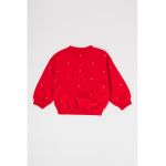 Bluza de trening cu decolteu la baza gatului si maneci cazute