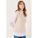 Bluza fara maneci - cu guler scurt