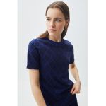 Bluza cu imprimeu si maneci scurte