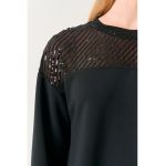 Bluza de trening cu segment in dungi