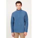 Bluza de trening din fleece cu fenta cu fermoar