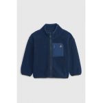Bluza de trening din material fleece cu fermoar
