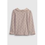 Bluza din bumbac cu model cu inimi