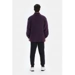 Bluza de trening din material fleece cu segmente contrastante