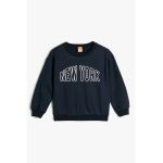 Bluza de trening cu text brodat