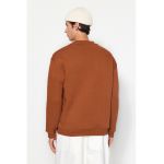 Bluza de trening din bumbac cu decolteu la baza gatului