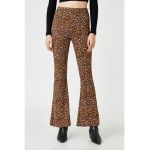 Pantaloni evazati cu animal print