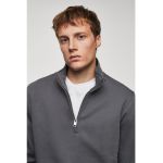 Bluza de trening cu fenta cu fermoar