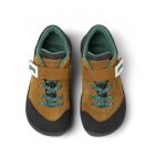 Pantofi sport cu inchidere velcro si garnituri din piele intoarsa Ergo 363