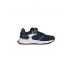 Pantofi sport cu inchidere velcro si garnituri din piele intoarsa