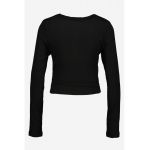 Bluza crop cu model petrecut