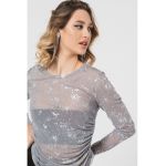 Bluza crop din plasa